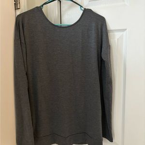 GRAY • LONG SLEEVE • BANANA REPUBLIC • REVERSIBLE • WOMENS • TOP • MEDIUM